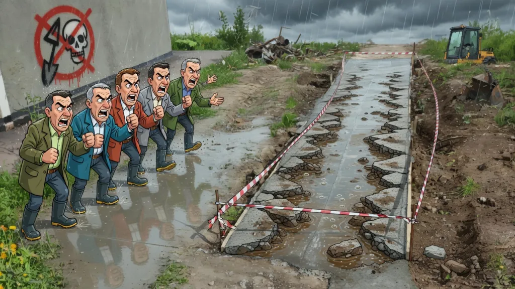 Ремонт провален. Новомичуринцы в ярости!